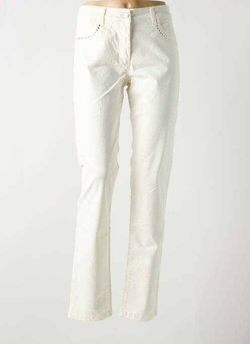 Pantalon slim blanc PAUL BRIAL pour femme