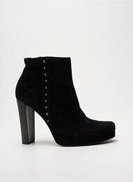 Bottines/boots nubuck talon haut de 10cm et plus noir FREE LANCE femme