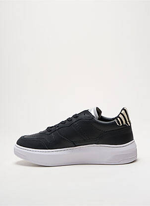 Baskets matière lisse talon de 4 à 6cm noir PIOLA femme