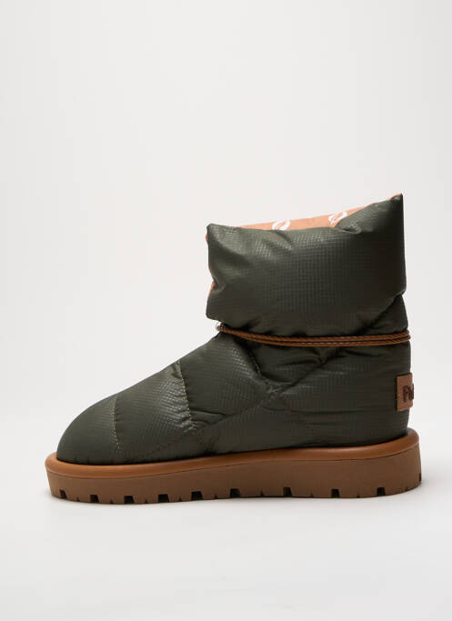 Bottines/Boots vert FLUFIÉ pour femme