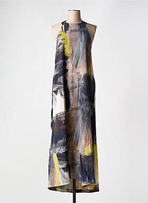 Robe longue imprimé fantaisie sans manche gris RRD (ROBERTO RICCI DESIGNS) femme