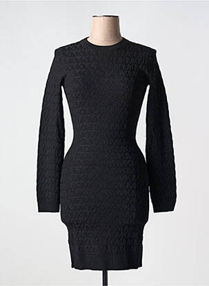 Robe courte fermeture zippée au dos manches longues noir MICHAEL KORS femme