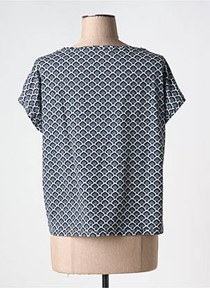 Top imprimé fantaisie manches courtes bleu RRD (ROBERTO RICCI DESIGNS) femme
