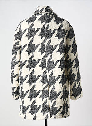 Manteau long fermeture boutonnée sur le devant sans capuche gris MALIPARMI femme