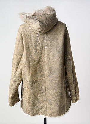 Manteau court capuche a capuche beige AERONAUTICA femme