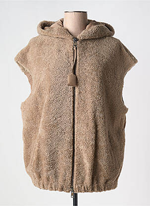 Doudoune poches a capuche marron VENTCOUVERT femme