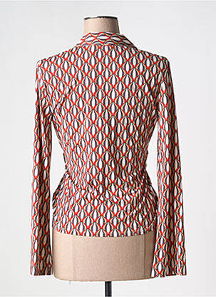 Chemisier coupe cintrée manches longues rouge MALIPARMI femme