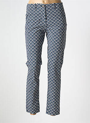Pantalon droit fermeture zippée sous rabat boutonné taille normale bleu RRD (ROBERTO RICCI DESIGNS) femme