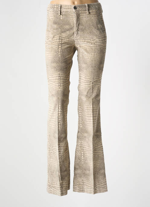 Pantalon flare stretch taille normale beige MASON'S femme