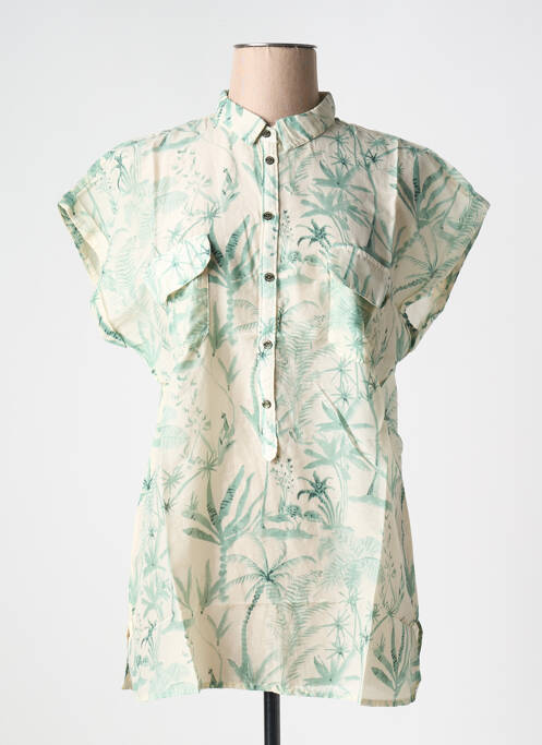 Chemisier manches courtes manches courtes vert MASON'S femme