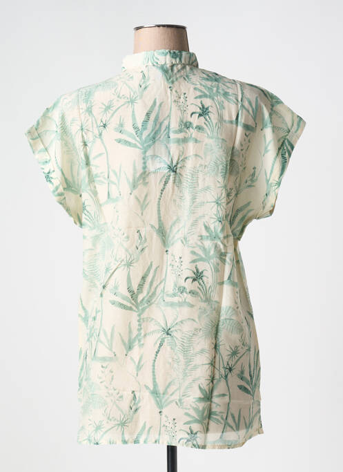 Chemisier manches courtes manches courtes vert MASON'S femme