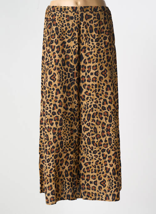 Jupe longue marron FIVE pour femme