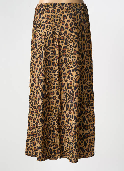 Jupe longue marron FIVE pour femme