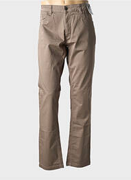 Pantalon droit stretch taille normale marron KITISO femme