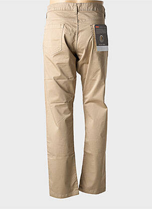 Pantalon droit stretch taille normale beige KITISO femme