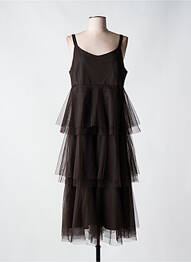 Robe longue sans manche sans manche noir MARC AUREL femme