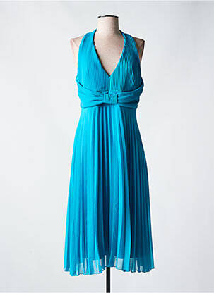 Robe mi-longue sans manche sans manche bleu RINASCIMENTO femme