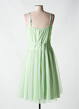 Robe mi-longue doublure fines bretelles vert RINASCIMENTO femme