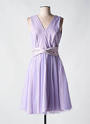 Robe mi-longue sans manche sans manche violet RINASCIMENTO femme