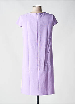 Robe courte manches courtes manches courtes violet RINASCIMENTO femme