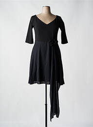 Robe mi-longue manches 3/4 manches 3/4 noir RINASCIMENTO femme