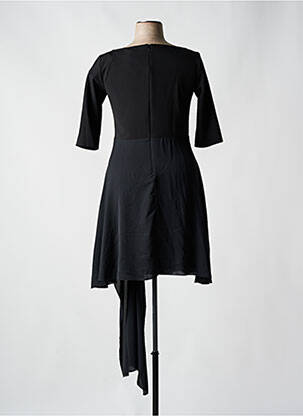 Robe mi-longue manches 3/4 manches 3/4 noir RINASCIMENTO femme