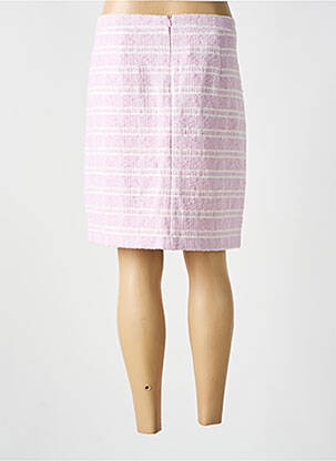 Jupe mi-longue coupe droite rose MARC AUREL femme
