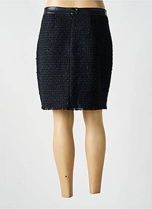 Jupe courte tissage tweed noir MARC AUREL femme