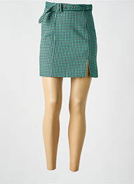 Jupe courte tissage tweed vert FRACOMINA femme