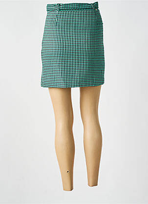 Jupe courte tissage tweed vert FRACOMINA femme