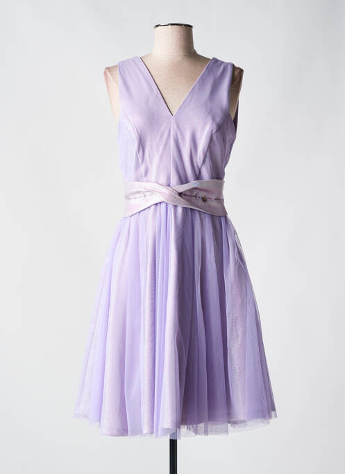 Robe mi-longue violet RINASCIMENTO pour femme
