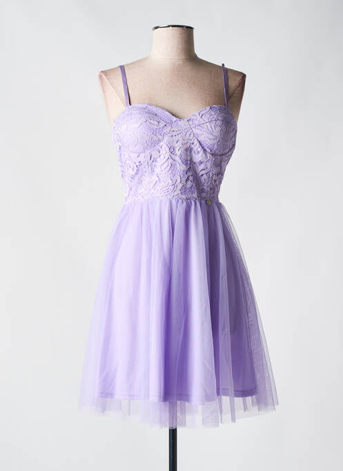 Robe mi-longue violet RINASCIMENTO pour femme