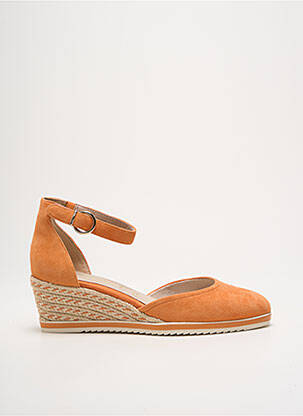 Espadrilles fermeture bride(s) talon de 4 à 6cm orange TAMARIS femme