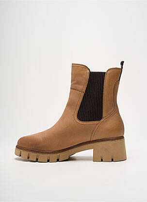 Bottines/boots matière lisse talon de 4 à 6cm marron TAMARIS femme