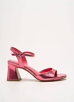 Sandales/nu pieds tissage satiné talon de 7 à 9cm rose TAMARIS femme