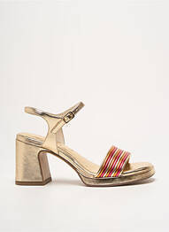 Sandales/nu pieds tissage satiné talon de 4 à 6cm or TAMARIS femme