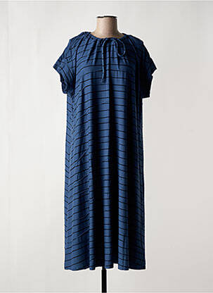 Robe longue manches courtes manches courtes bleu VETONO femme