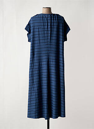 Robe longue manches courtes manches courtes bleu VETONO femme