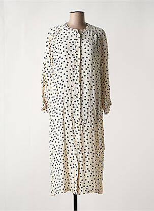 Robe longue manches longues manches longues blanc MASAI femme