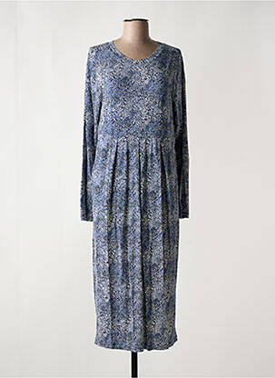 Robe longue manches longues manches longues bleu MASAI femme