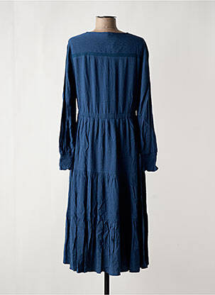 Robe longue manches longues manches longues bleu WHITE STUFF femme