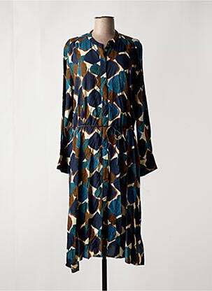 Robe longue manches longues manches longues bleu MASAI femme