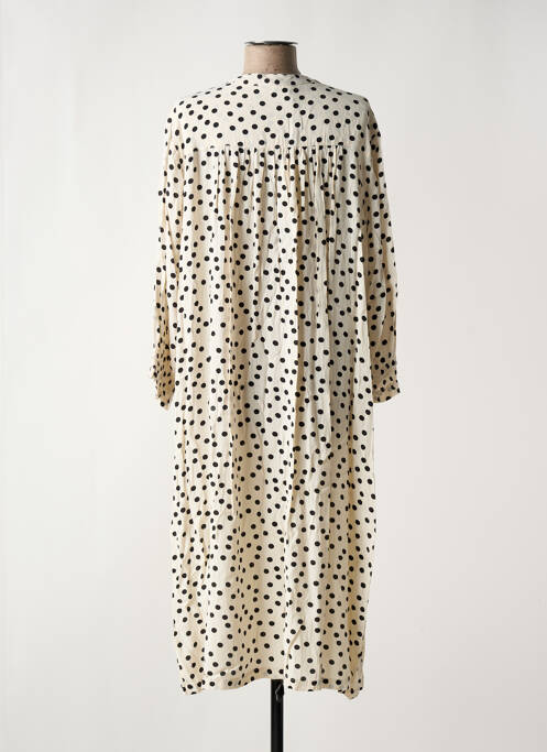 Robe longue manches longues manches longues blanc MASAI femme