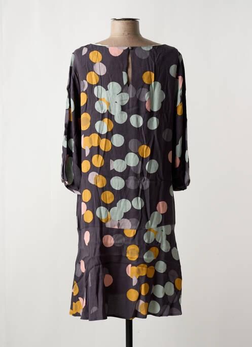Robe mi-longue manches 3/4 manches 3/4 gris WHITE STUFF femme