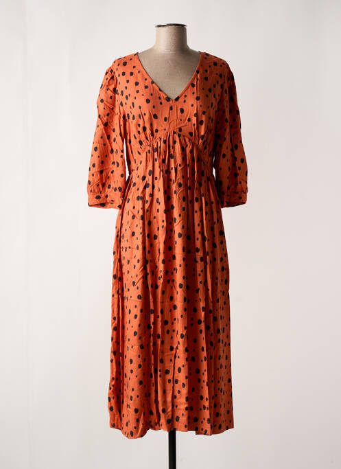 Robe longue marron WHITE STUFF pour femme