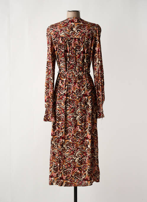 Robe longue marron YEST pour femme