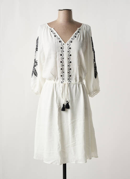 Robe mi-longue blanc ESQUALO pour femme