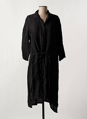 Robe mi-longue manches 3/4 manches 3/4 noir LOTUS EATERS femme