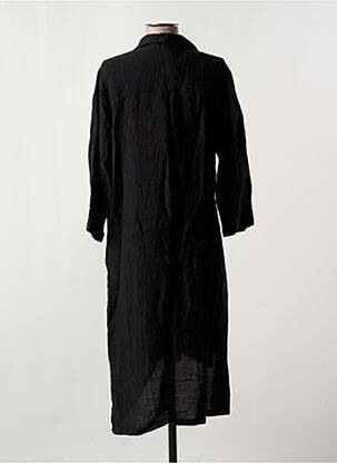 Robe mi-longue manches 3/4 manches 3/4 noir LOTUS EATERS femme