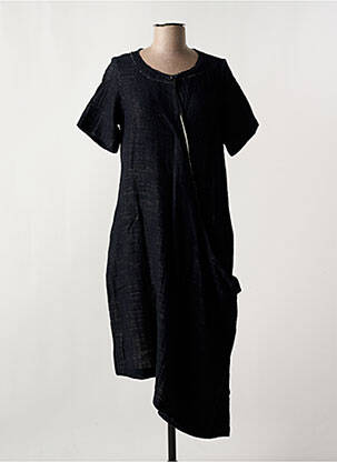 Robe mi-longue manches courtes manches courtes noir GERSHON BRAM femme